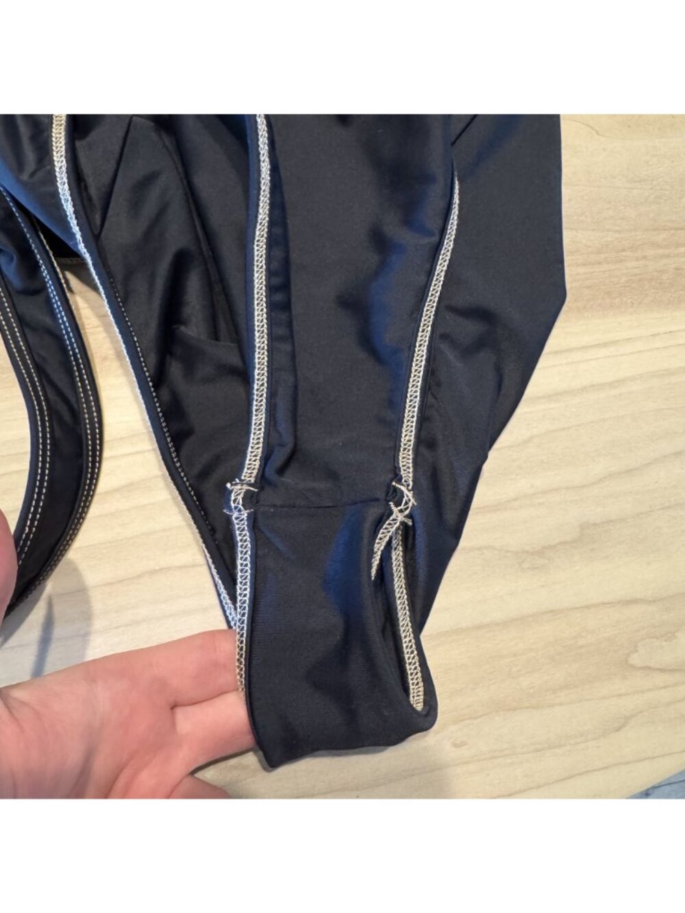 Dipped in Blue Black Low Scoop Back One Piece Swimsuit Women's Size Small S - Picture 3 of 6